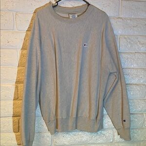Champion Men's Reverse Weave Grey Sweater